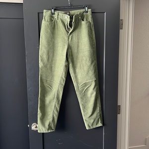 UO green corduroy pants